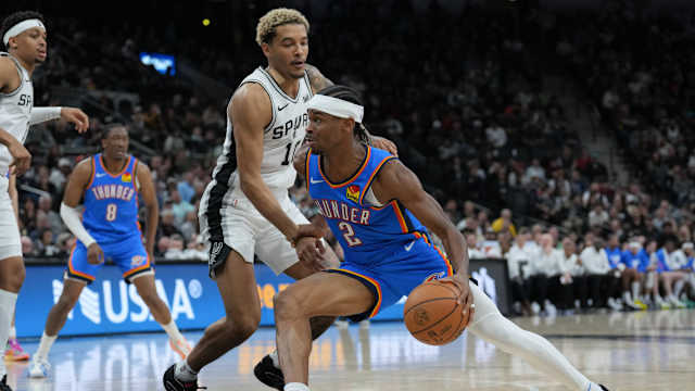 Jeremy Sochan Shai Gilgeous-Alexander Thunder